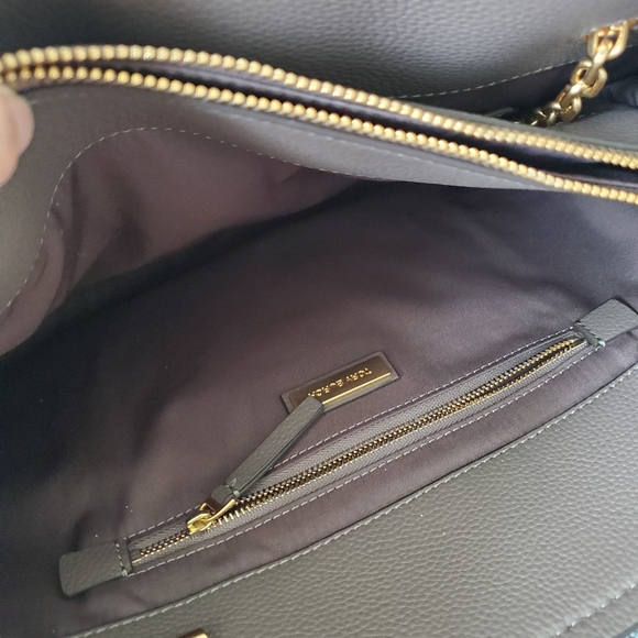 Sold!!Tory Burch grey leather tote bag - Picture 8 of 13
